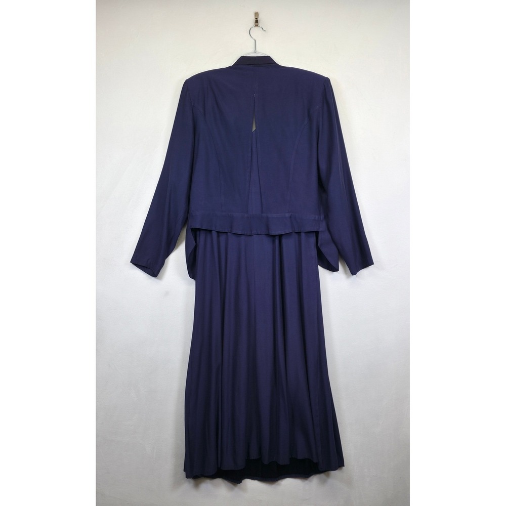 Vintage Wild Rose Dress Set Womens 16 Evening Mother of the Bride 2 Piece - Picture 8 of 16